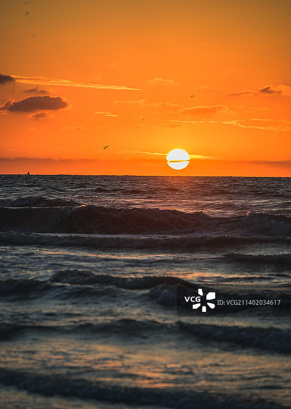爱在海牙（荷兰海牙海边落日）图片素材