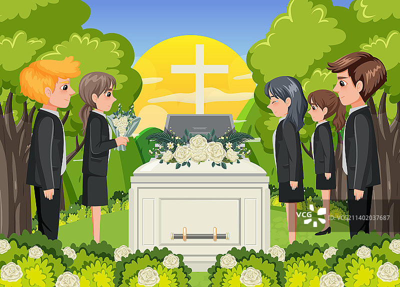 基督教葬礼仪式图片素材