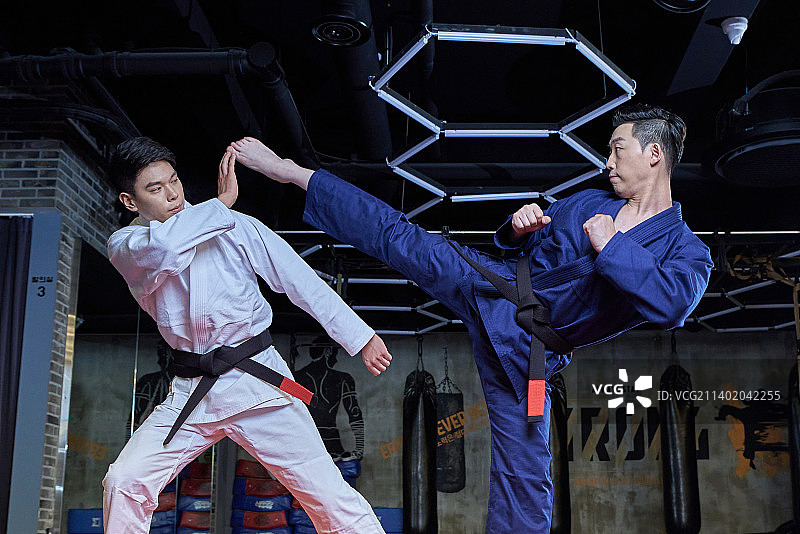 韩国男人柔术道服图片素材