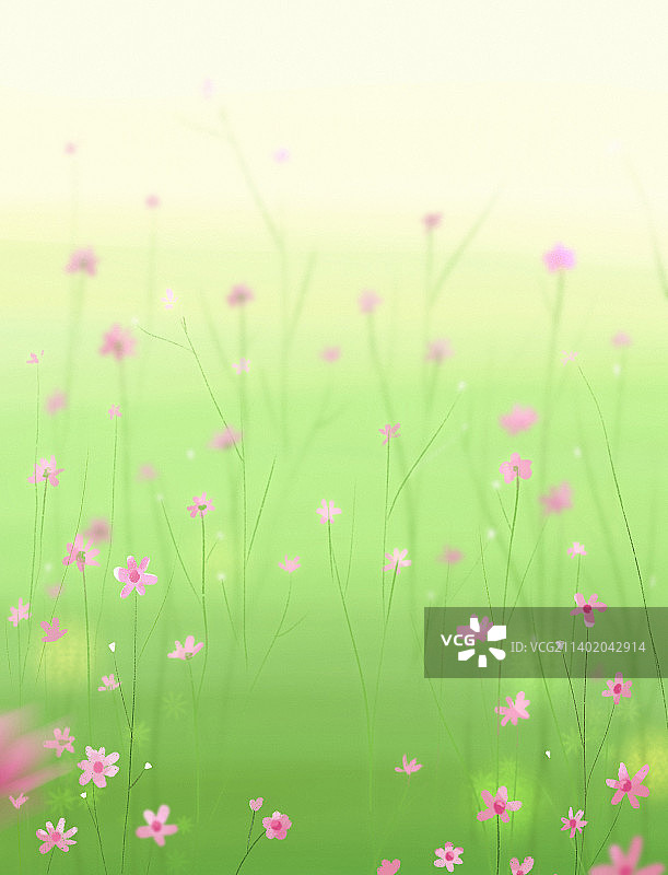 清新花草背景图片素材