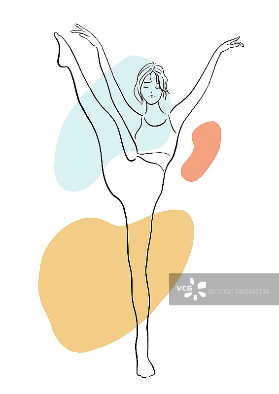 瑜伽少女图片素材