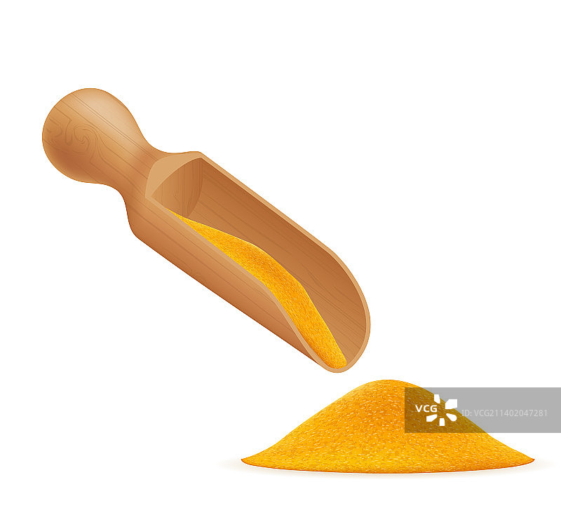 木制香料勺图片素材