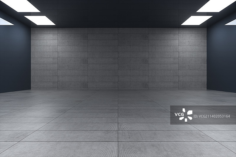 3D现代城市建筑内部空间图片素材