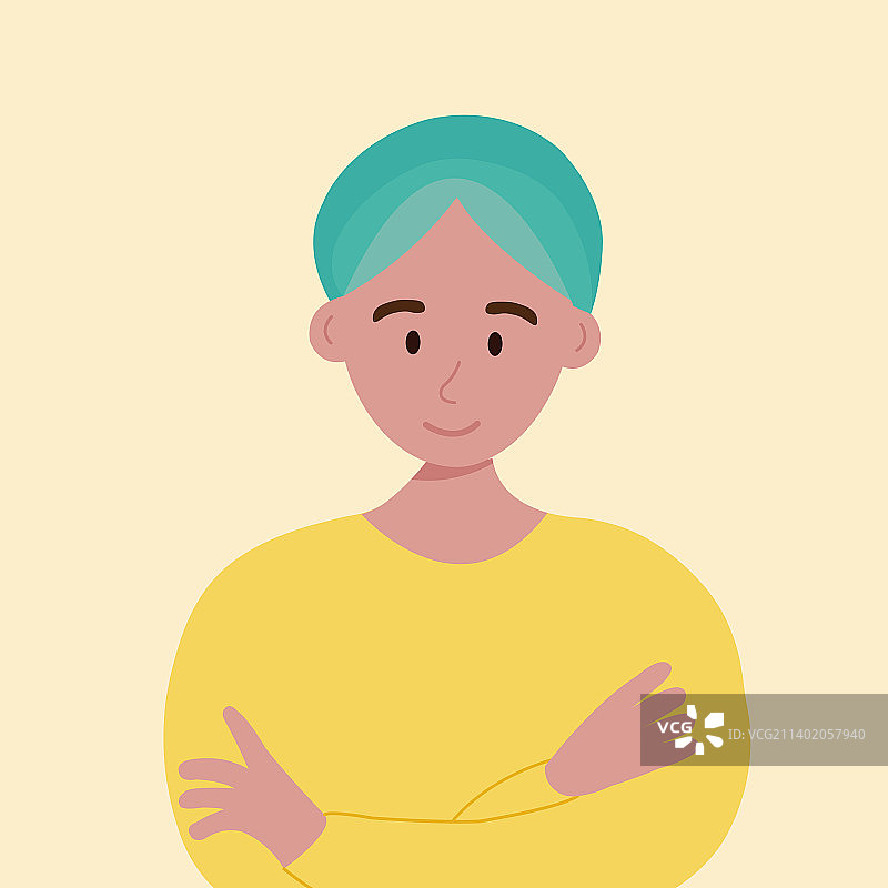 身穿黄色衬衫的印度男子和传统服饰图片素材