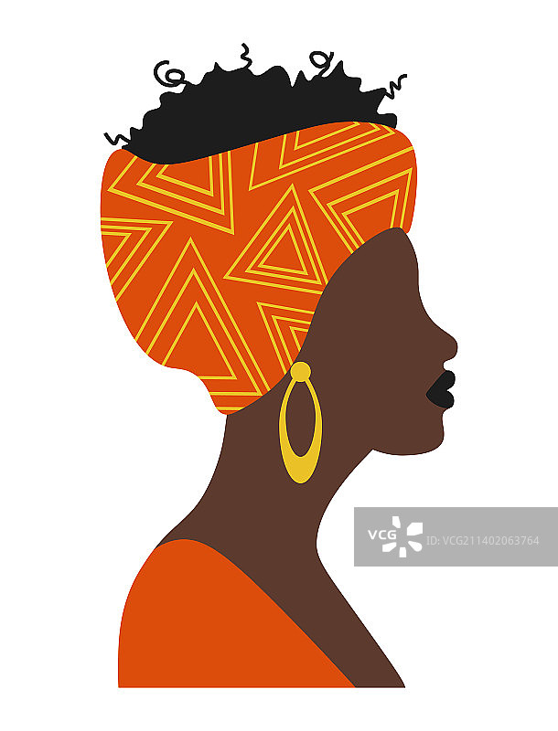 美丽的非洲女人肖像图片素材