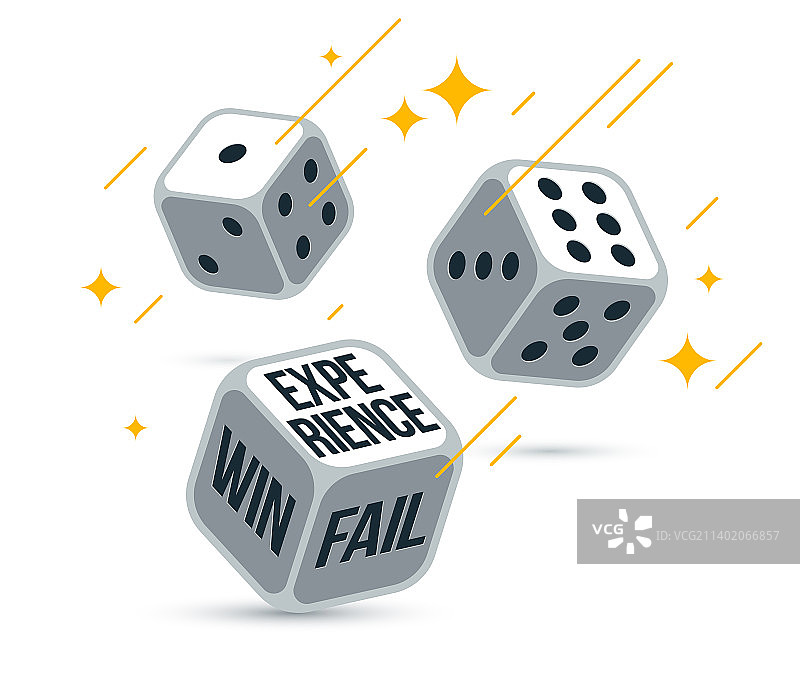 输赢或经验骰子图片素材