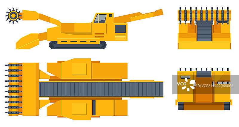 2.5D隧道钻孔设备自推进装置图片素材