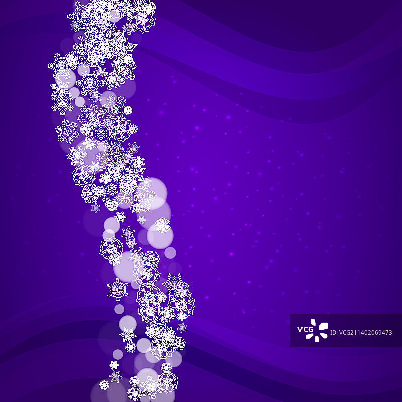 圣诞新年紫外线雪花图片素材