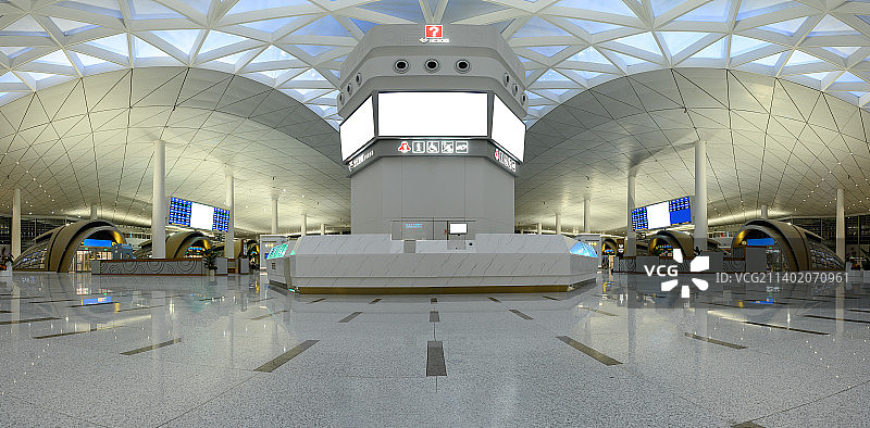 杭州西站候车厅问询台图片素材