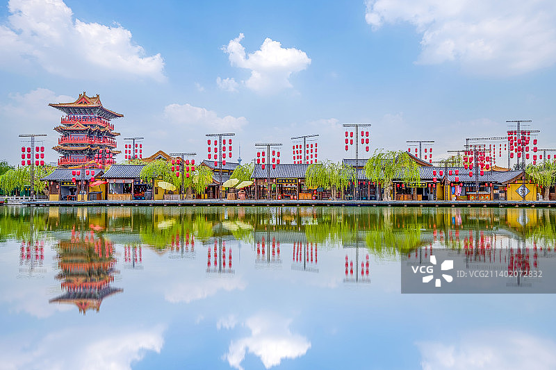 中国河南开封清明上河园风光图片素材