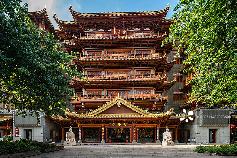 广东省广州市越秀区北京路大佛寺图片素材