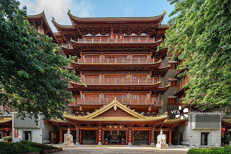 广东省广州市越秀区北京路大佛寺图片素材