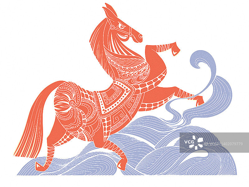 十二生肖剪纸图片素材