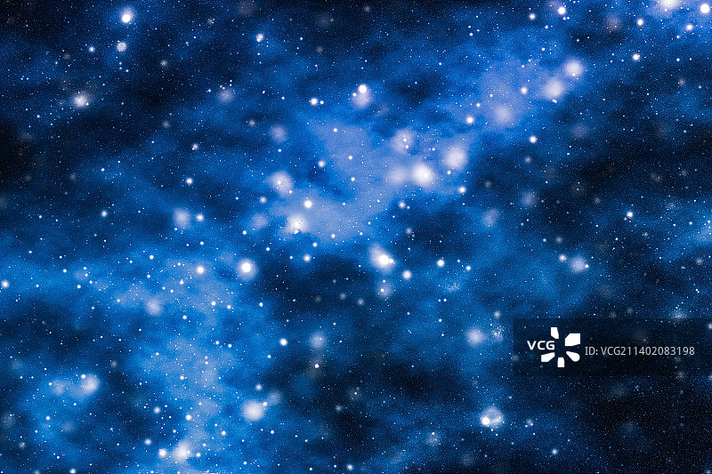 宇宙中的星星、行星和星系，时空旅行图片素材