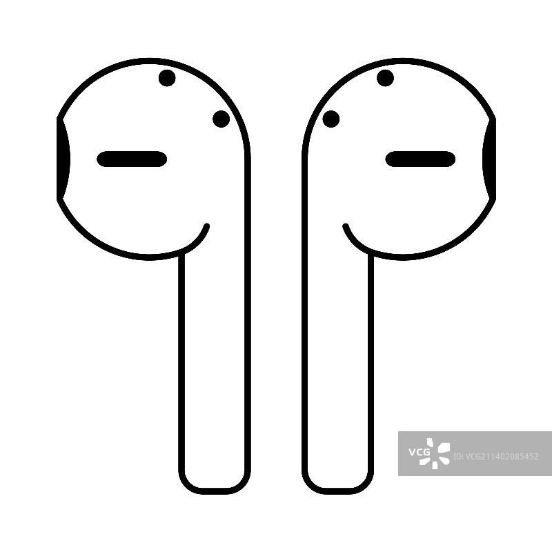 耳机音乐扁平图标声音技术图片素材