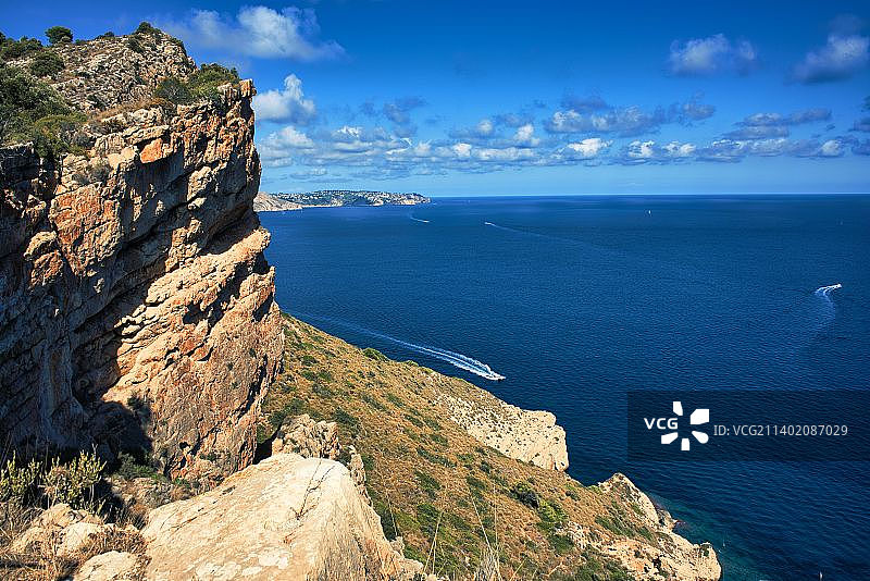 西班牙阿利坎特卡尔佩海景图片素材