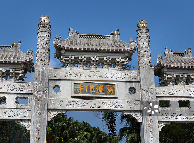 香港特别行政区离岛区大屿山宝莲禅寺图片素材