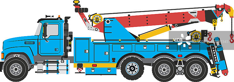 重型清障拖车图片素材