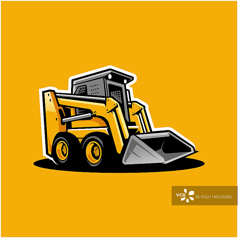 滑移装载机重型建筑设备图片素材