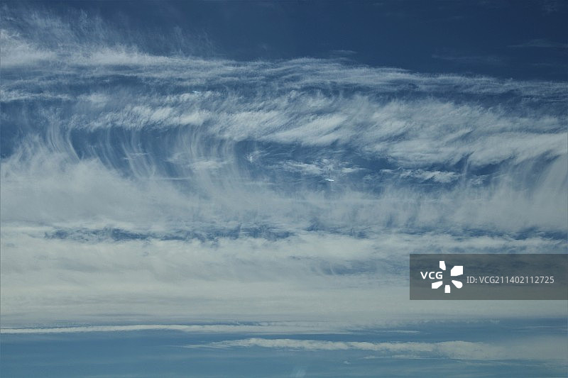 美国怀特沃特德罗野生动物区天空中的云朵仰视角度照片图片素材