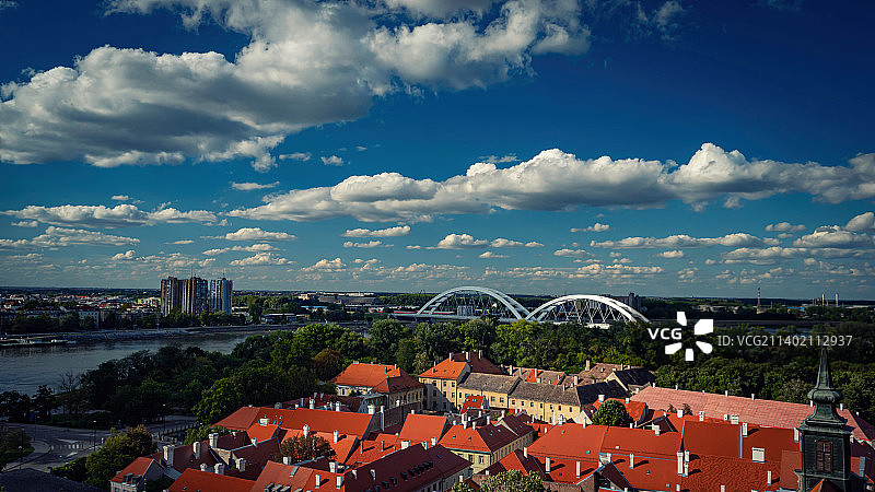 塞尔维亚诺维萨德小镇景观图片素材