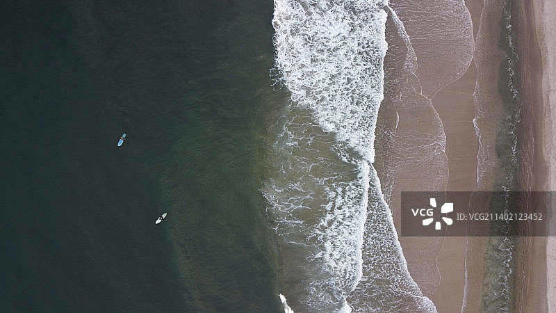 海滩鸟瞰图图片素材