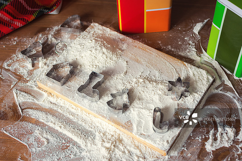 圣诞节姜饼金属模具图片素材