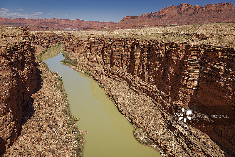 峡谷地国家公园的科罗拉多河与格伦峡谷图片素材
