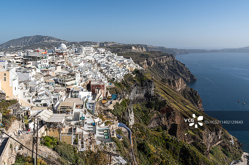 希腊圣托里尼费拉镇风光图片素材