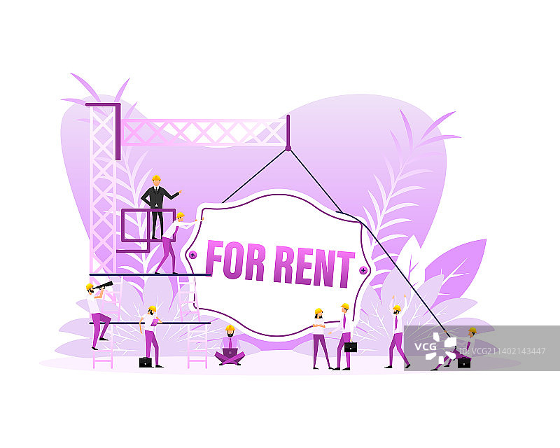 出租标志扁平风格人物隔离图片素材