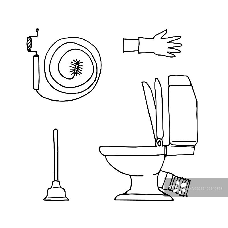 下水道疏通工具图片素材