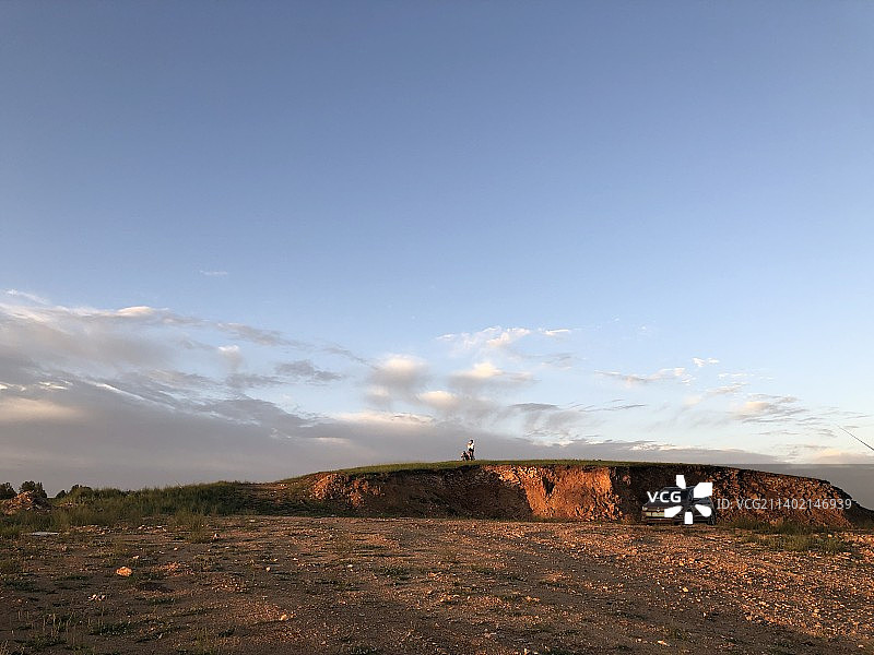 草原日出图片素材