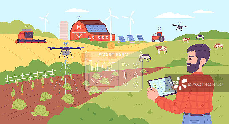 未来智能农业工业农场图片素材