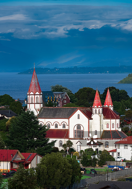 智利巴拉斯港教堂图片素材