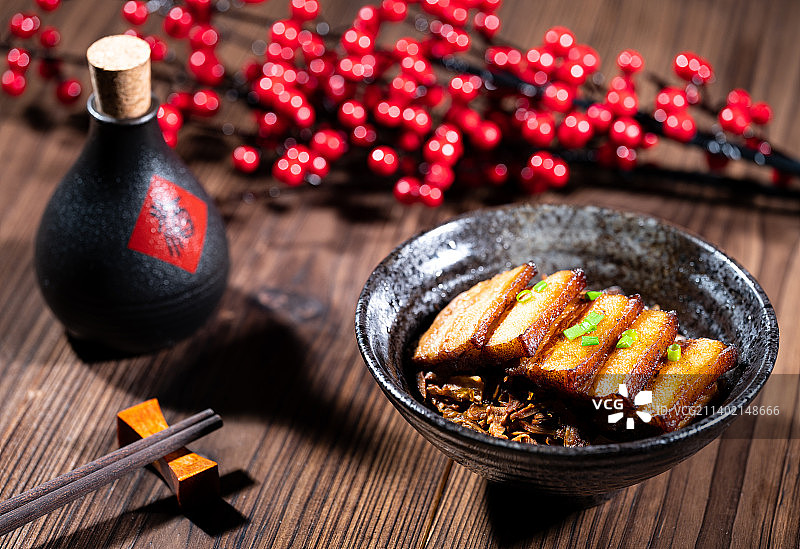 粤菜梅菜扣肉图片素材