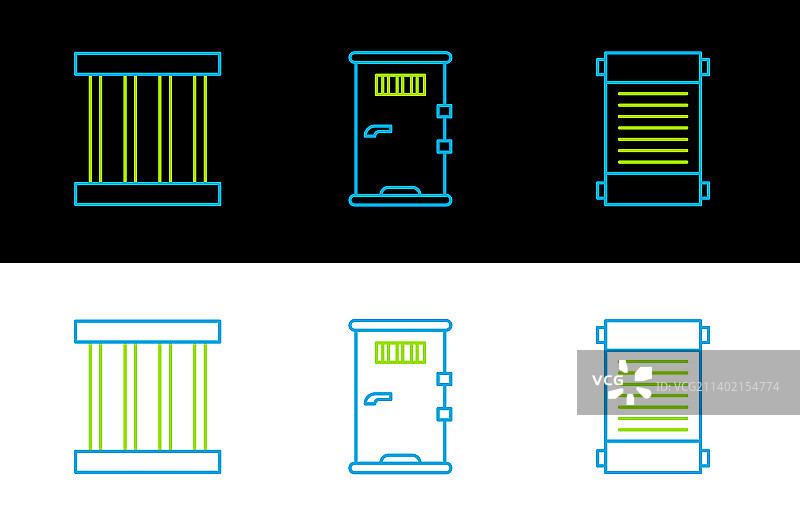 监狱里的法令纸莎草纸卷轴图片素材