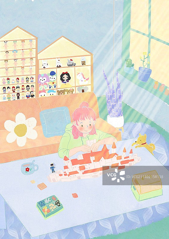 狗系女孩图片素材