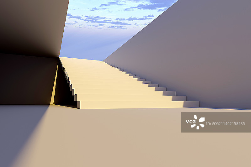 3D艺术中心建筑空间图片素材