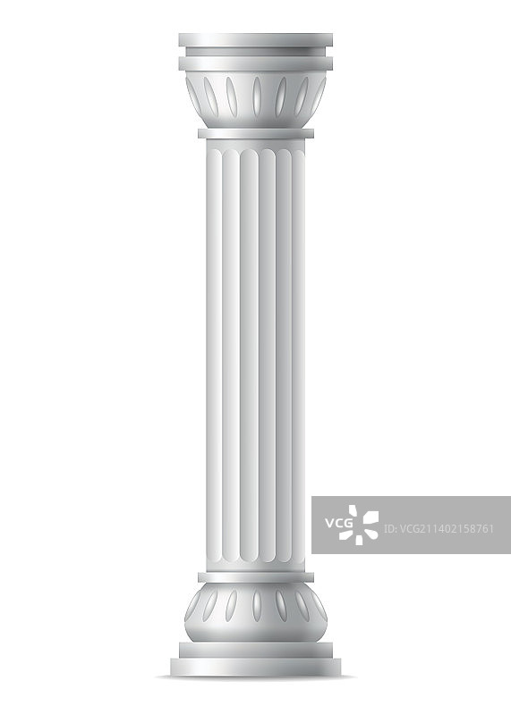 经典石制古董柱子写实图标图片素材