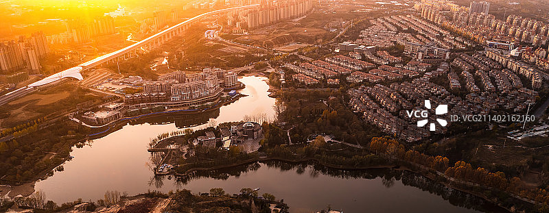 郑州 荥阳 贾峪 新田城 洞林湖图片素材