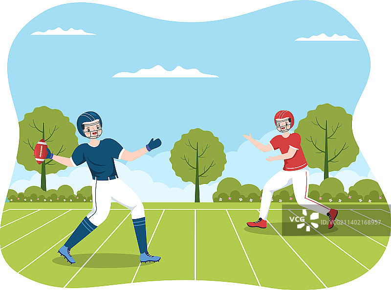 橄榄球运动员比赛瞬间图片素材