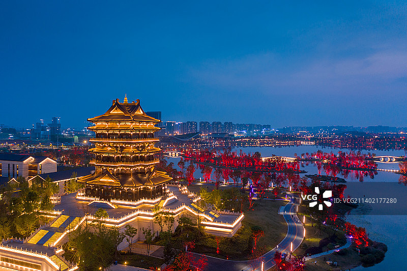 成都东安阁城市风光图片素材