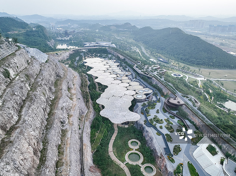 南京汤山园博园悦榕庄酒店航拍图片素材
