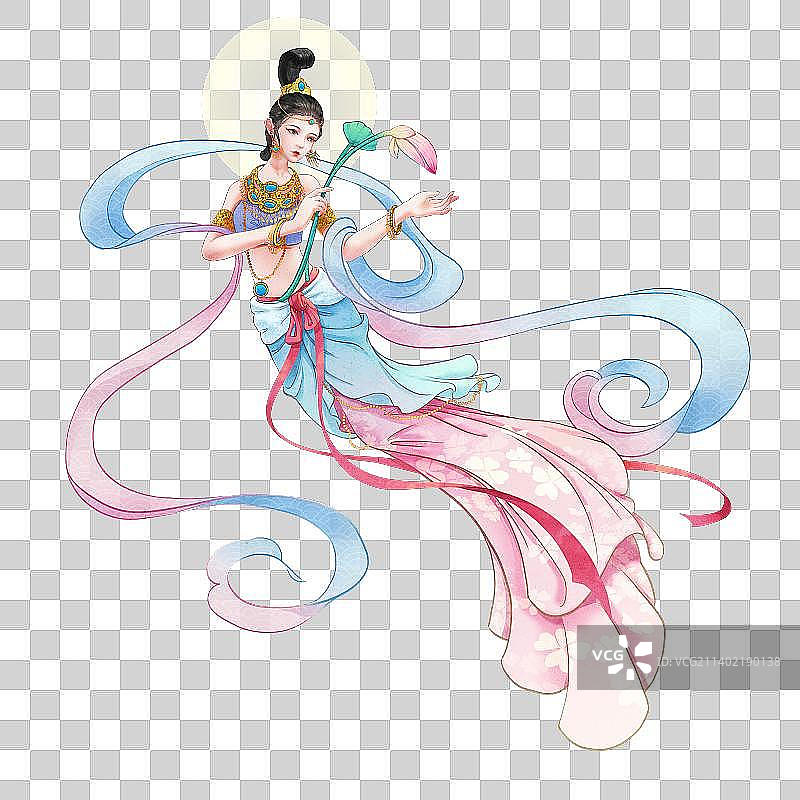 飞天敦煌仙女古装嫦娥图片素材