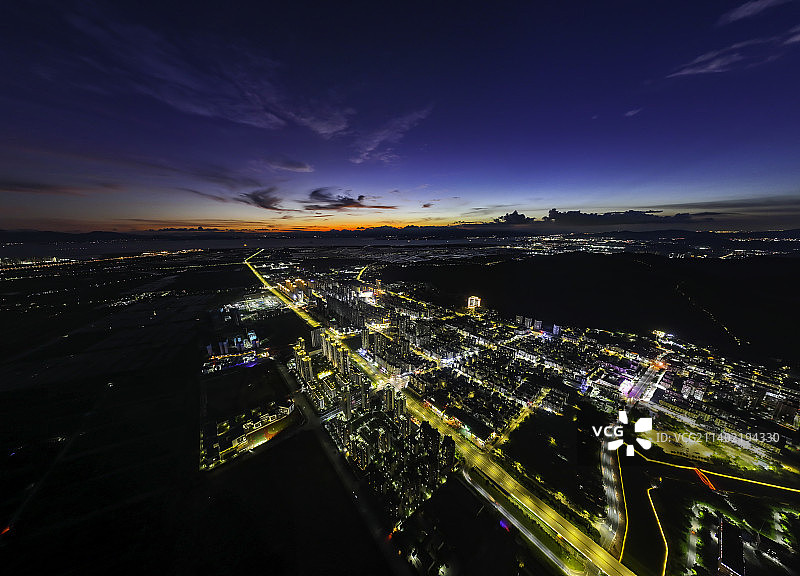 平沙航拍全景图片素材