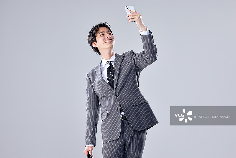 日本商人证件照图片素材