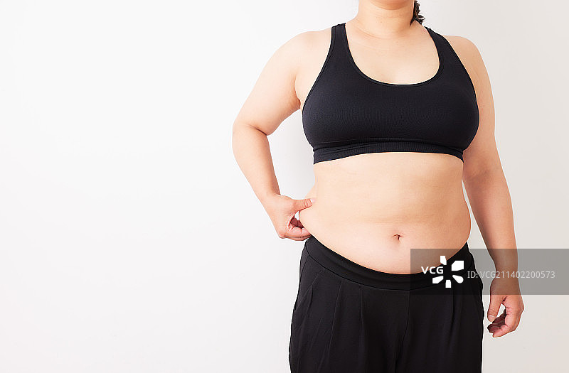 超重的日本女人图片素材