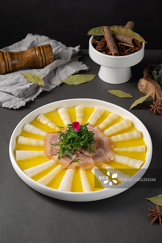 罗汉笋蒸刀板香图片素材