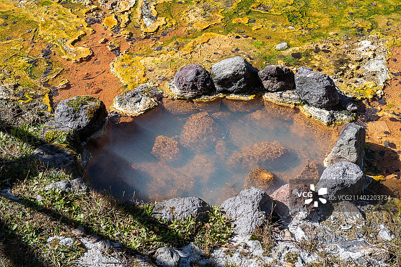 长白山天然温泉图片素材