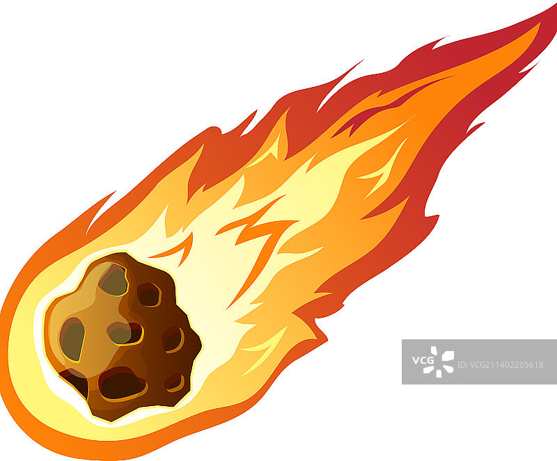 卡通彗星陨石图片素材